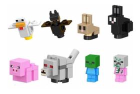 Boneco Blocos De Montar Coleção Minecraft Baby Zombie - Mega Block Toys