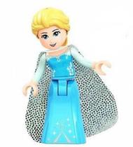 Boneco Blocos De Montar Coleção Princesas - Elsa Com Capa