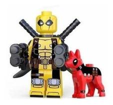 Boneco Blocos De Montar Deadpool Dog Marvel Sun