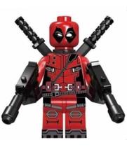 Boneco Blocos De Montar Deadpool Gun Machine Marvel