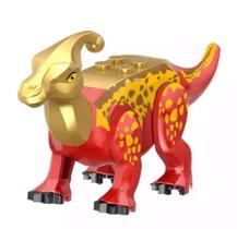 Boneco Blocos De Montar Dinossauro Parasaurokophus