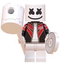 Boneco Blocos De Montar Dj Marshmello Dark Blue Jacket