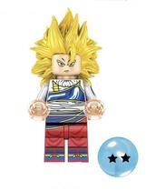 Boneco Blocos De Montar Dragon Ball Son Goku Blond Hair