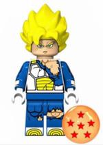 Boneco Blocos De Montar Goku Battle Damaged Dragon Ball - Mega Block Toys