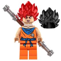 Boneco Blocos De Montar Goku Deus Dragon Ball