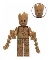 Boneco Blocos De Montar Growing Groot Vingadores Guardiões