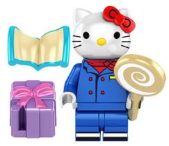 Boneco Blocos De Montar Hello Kittty Lolly Pop Brown