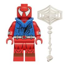 Boneco Blocos de Montar Homem Aranha Escarlate