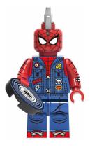 Boneco Blocos De Montar Homem Aranha Spider Punk Multiverso