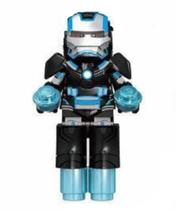 Boneco Blocos De Montar Homem De Ferro Ziron Armor - Mega Block Toys