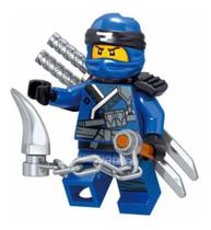 Boneco Blocos De Montar Jay Combate Ninja Go Ninjago