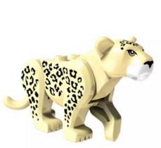 Boneco Blocos De Montar Leopardo Animal Floresta - Mega Block Toys