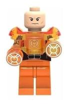 Boneco Blocos De Montar Lex Luthor Lanterna Laranja