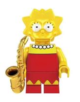Boneco Blocos De Montar Lisa Simpson Saxofone