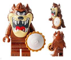 Boneco Blocos De Montar Looney Tmanian T Mania Space Jam
