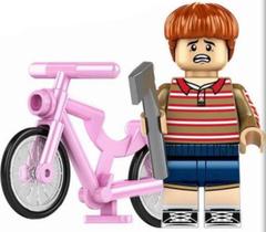 Boneco Blocos De Montar Mike Stranger Things Bicicleta