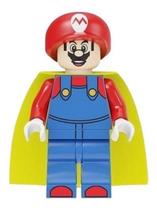 Boneco Blocos De Montar Minifigure Mario Bros Nintendo Game Boneco Blocos De Montar Minifigure Mario Bros Nintendo Game