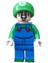 Boneco Blocos De Montar Minifigure Mario Nintendo Game Luigi