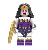 Boneco Blocos De Montar Mulher Maravilha Bizarra