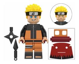 Boneco Blocos De Montar Naruto Uzumaki Juventude - Mega Block Toys