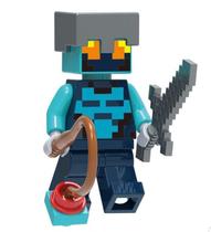 Boneco Blocos De Montar Nether Adventurer Minecraft