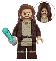 Boneco Blocos De Montar Obi Wan Kenobi Capuz Star Wars