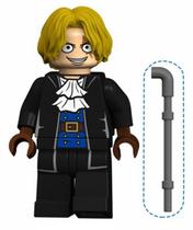 Boneco Blocos De Montar One Piece Sabo Rocks