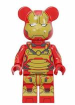 Boneco Blocos De Montar Popobe Iron-Man Bear Exclusivo