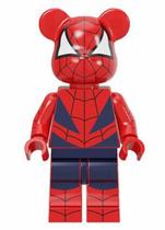 Boneco Blocos De Montar Popobe Spider-Man Bear Exclusivo