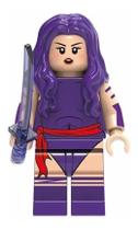 Boneco Blocos De Montar Psylocke X-Men Marvel
