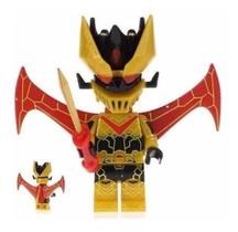 Boneco Blocos De Montar Robô Minkaiser Gold