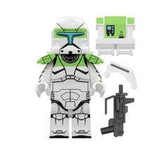 Boneco Blocos De Montar Star Wars Clone Commando 3 Green