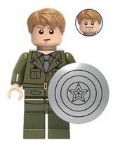 Boneco Blocos De Montar Steve Rogers Capitão América