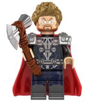 Boneco Blocos De Montar Thor Amor E Trovão Long Sleeve - Mega Block Toys