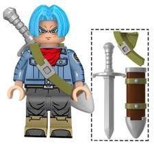 Boneco Blocos De Montar Trunks Espada Blue Dragon Ball