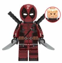 Boneco Blocos De Montar Ultra Red Deadpool - Mega Block Toys