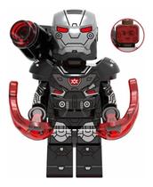 Boneco Blocos De Montar War Machine Homem De Ferro Marvel