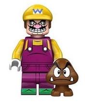 Boneco Blocos De Montar Wario Mario Bros