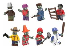 Boneco Blocos De Montar Zombies Plantas X Zumbis
