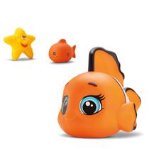Boneco Brinquedo Banho Peixinho Baby Fish de Vinil Atóxico - Bee Toys