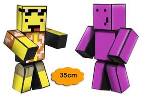 Boneco Brinquedo Minecraft Mel e Melzinha 25cm Streamers Gamers Original - Algazarra