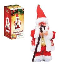 Boneco Brinquedo Noel Musical Com Cajado 34cm Decoração - ZEIN IMP. Boneco Brinquedo Noel Musical Com Cajado 34cm Decoração - ZEIN IMP.