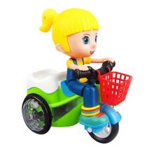Boneco Brinquedo Triciclo Com Gira E Pedala Pura Diversão