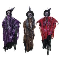 Boneco Bruxa Esqueleto Halloween com Som e Luz - 60cm Boneco Bruxa Esqueleto Halloween com Som e Luz - 60cm