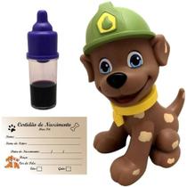 Boneco Cachorro Cachorrinho Filhote Menino Marrom Profissões Bombeiro Esquadrão My Pet - Super Toys Boneco Cachorro Cachorrinho Filhote Menino Marrom Profissões Bombeiro Esquadrão My Pet - Super Toys