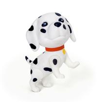 Boneco Cachorro Dálmata Billy 15cm Puppie Super Realista Em Vinil Macio P/ Colecionar - Puff