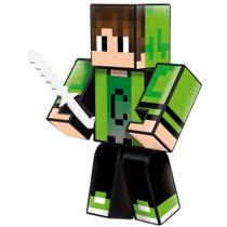 Boneco Cadres Com Acessórios Youtuber Gamer Skin Minecraft Algazarra