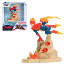 Boneco Capitã Marvel Figura De Vinil 15 Cm - Os Vingadores Boneco Capitã Marvel Figura De Vinil 15 Cm - Os Vingadores