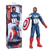 Boneco Capitão América Admirável Mundo Novo Titan Hero Series