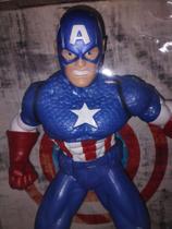 Boneco Capitão América Articulado 50cm Marvel Mimo Toys Plástico Vingadores